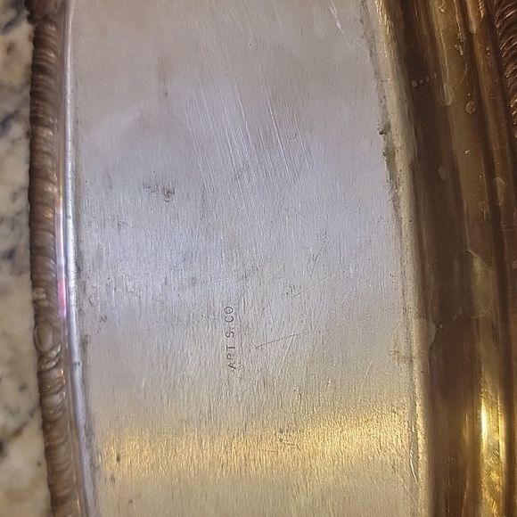 Vintage Elegant Silver Butter Dish - Picture 3 of 3